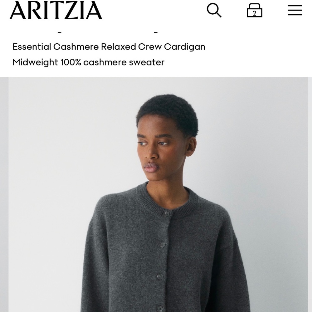 Aritzia cashmere crew